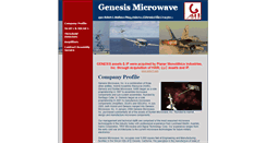 Desktop Screenshot of genesismicrowave.com